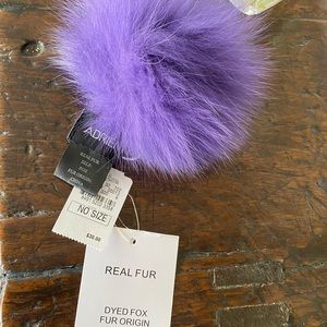Purple fox keychain